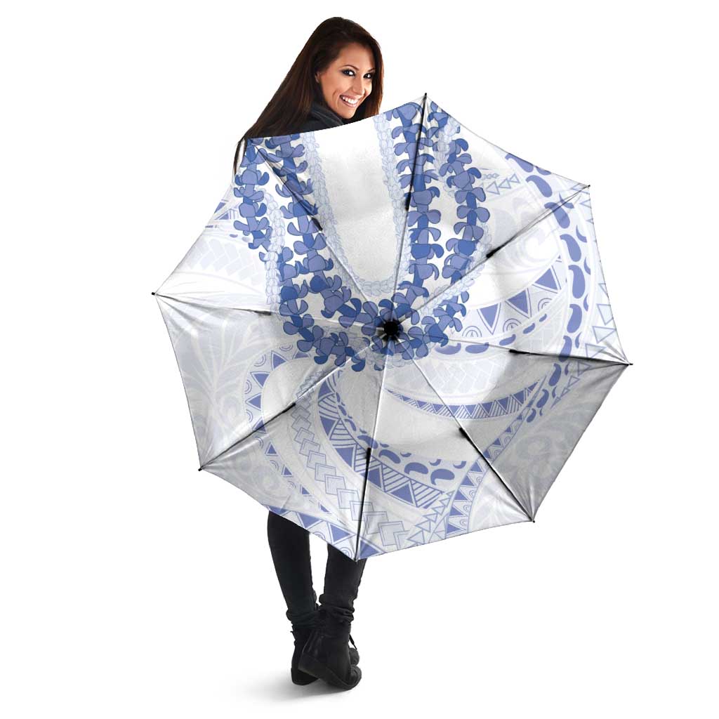 Aloha Lei Onaona Umbrella Navy Blue Hawaiian Tribal Pattern LT9 - Polynesian Pride