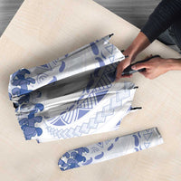 Aloha Lei Onaona Umbrella Navy Blue Hawaiian Tribal Pattern LT9 - Polynesian Pride