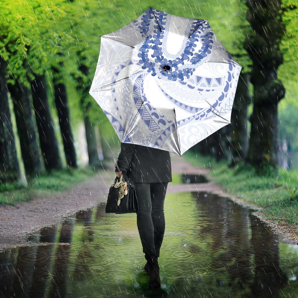 Aloha Lei Onaona Umbrella Navy Blue Hawaiian Tribal Pattern LT9 - Polynesian Pride