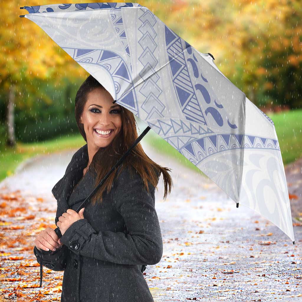 Aloha Lei Onaona Umbrella Navy Blue Hawaiian Tribal Pattern LT9 - Polynesian Pride