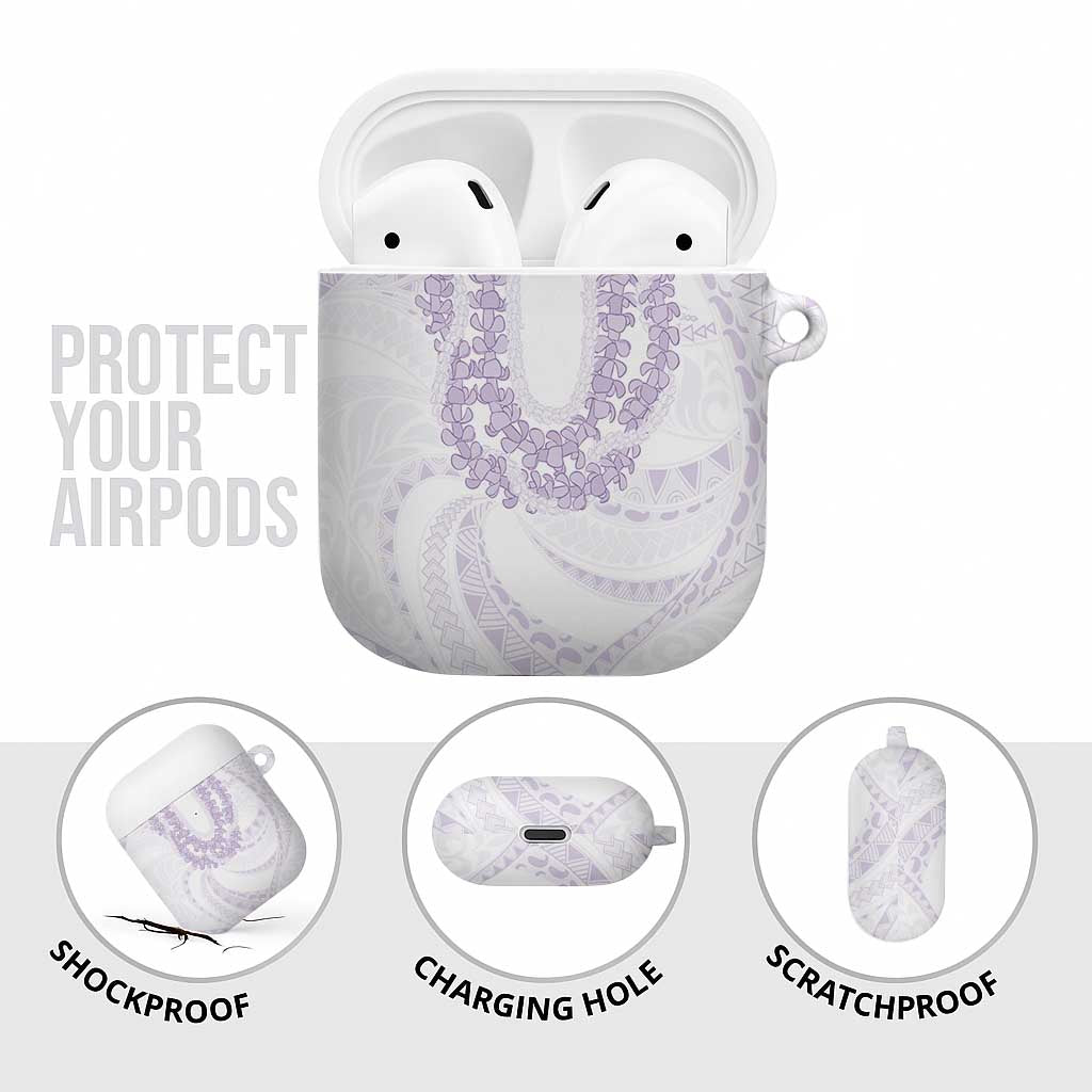 Aloha Lei Onaona AirPods Case Purple Hawaiian Tribal Pattern - Polynesian Pride