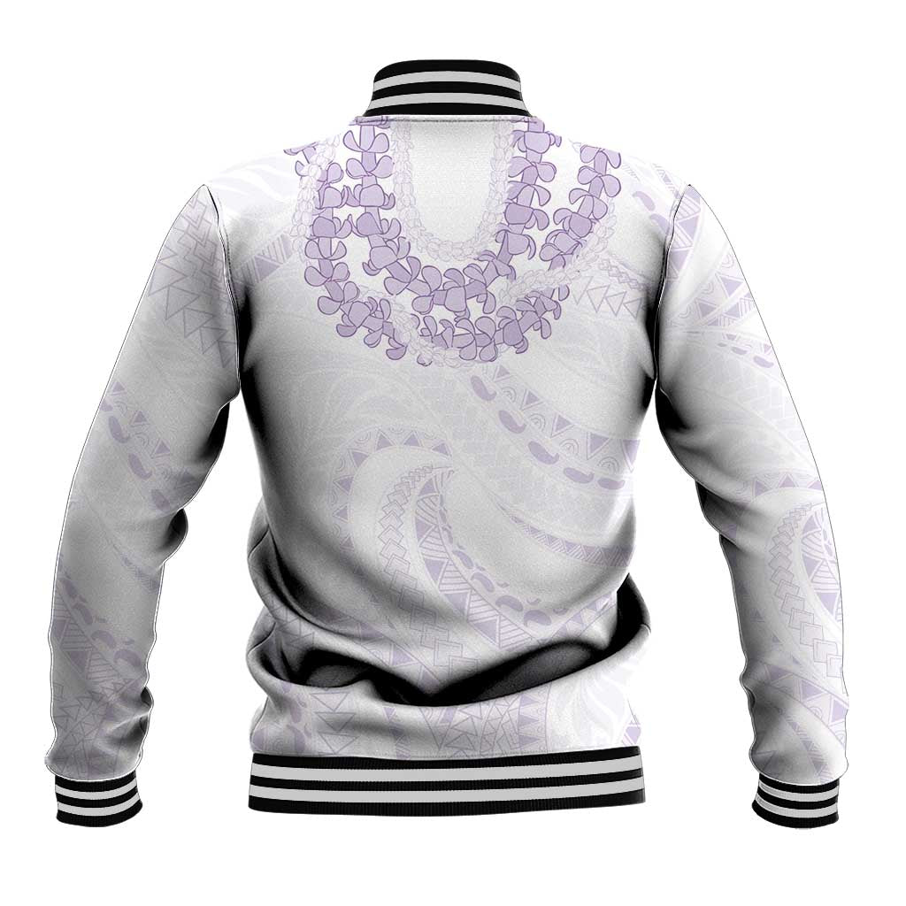 Aloha Lei Onaona Baseball Jacket Purple Hawaiian Tribal Pattern LT9 - Polynesian Pride