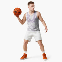 Aloha Lei Onaona Basketball Jersey Purple Hawaiian Tribal Pattern LT9 - Polynesian Pride