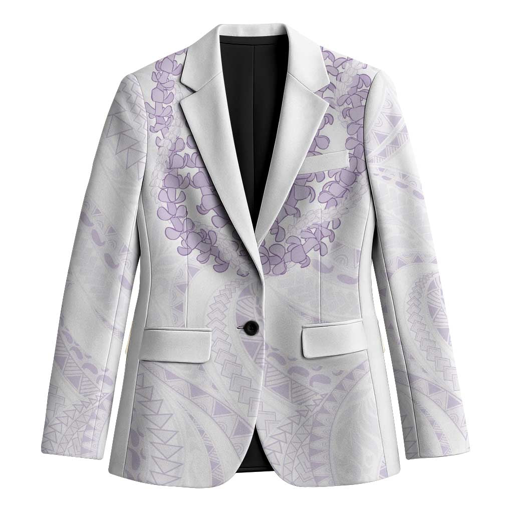 Aloha Lei Onaona Blazer Purple Hawaiian Tribal Pattern - Polynesian Pride