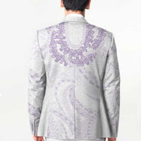 Aloha Lei Onaona Blazer Purple Hawaiian Tribal Pattern - Polynesian Pride