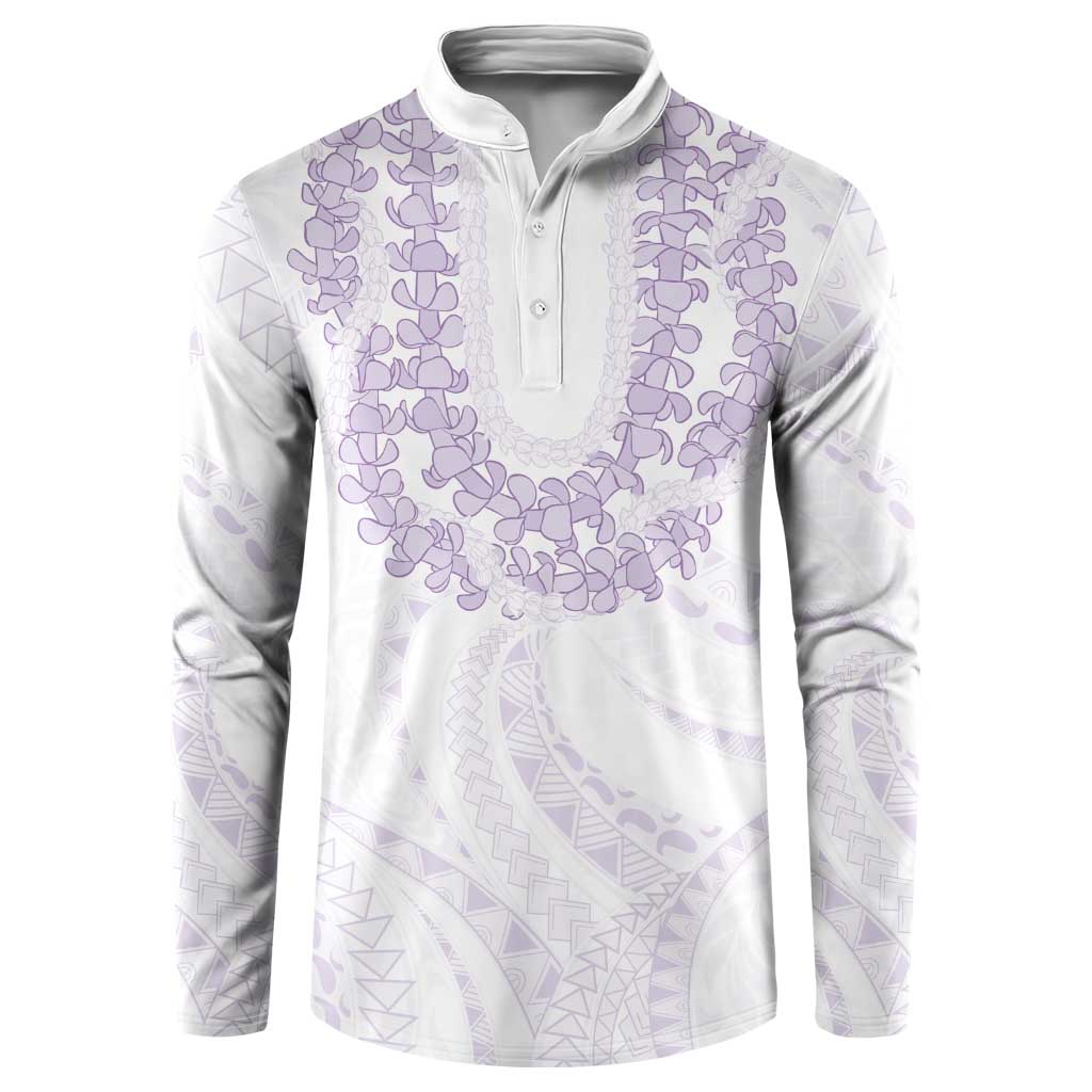 Aloha Lei Onaona Button Sweatshirt Purple Hawaiian Tribal Pattern LT9 Purple - Polynesian Pride