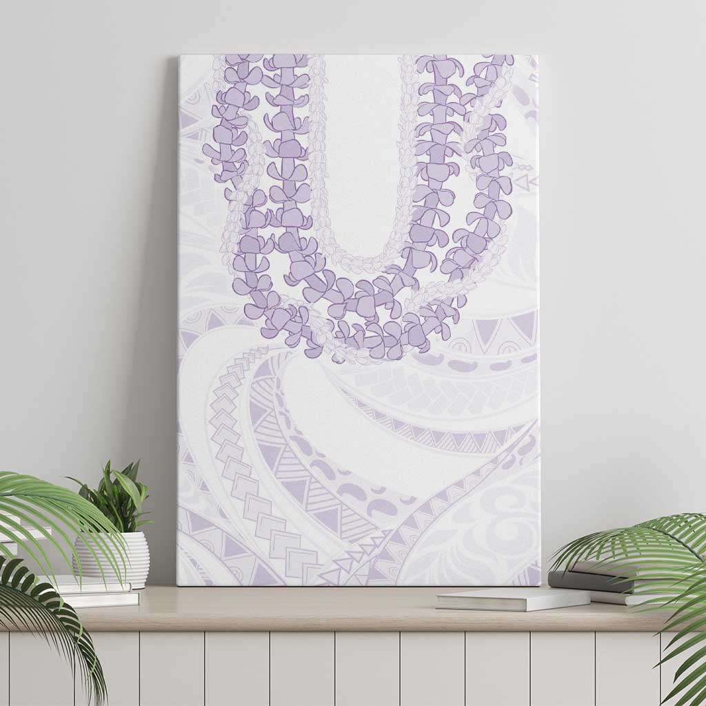 Aloha Lei Onaona Canvas Wall Art Purple Hawaiian Tribal Pattern LT9 - Polynesian Pride