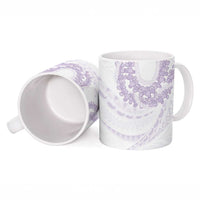 Aloha Lei Onaona Ceramic Mug Purple Hawaiian Tribal Pattern - Polynesian Pride