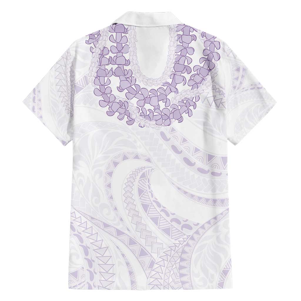 Aloha Lei Onaona Family Matching Long Sleeve Bodycon Dress and Hawaiian Shirt Purple Hawaiian Tribal Pattern