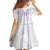 Aloha Lei Onaona Family Matching Off The Shoulder Long Sleeve Dress and Hawaiian Shirt Purple Hawaiian Tribal Pattern