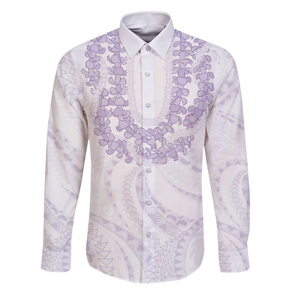 Aloha Lei Onaona Family Matching Short Sleeve Bodycon Dress and Hawaiian Shirt Purple Hawaiian Tribal Pattern