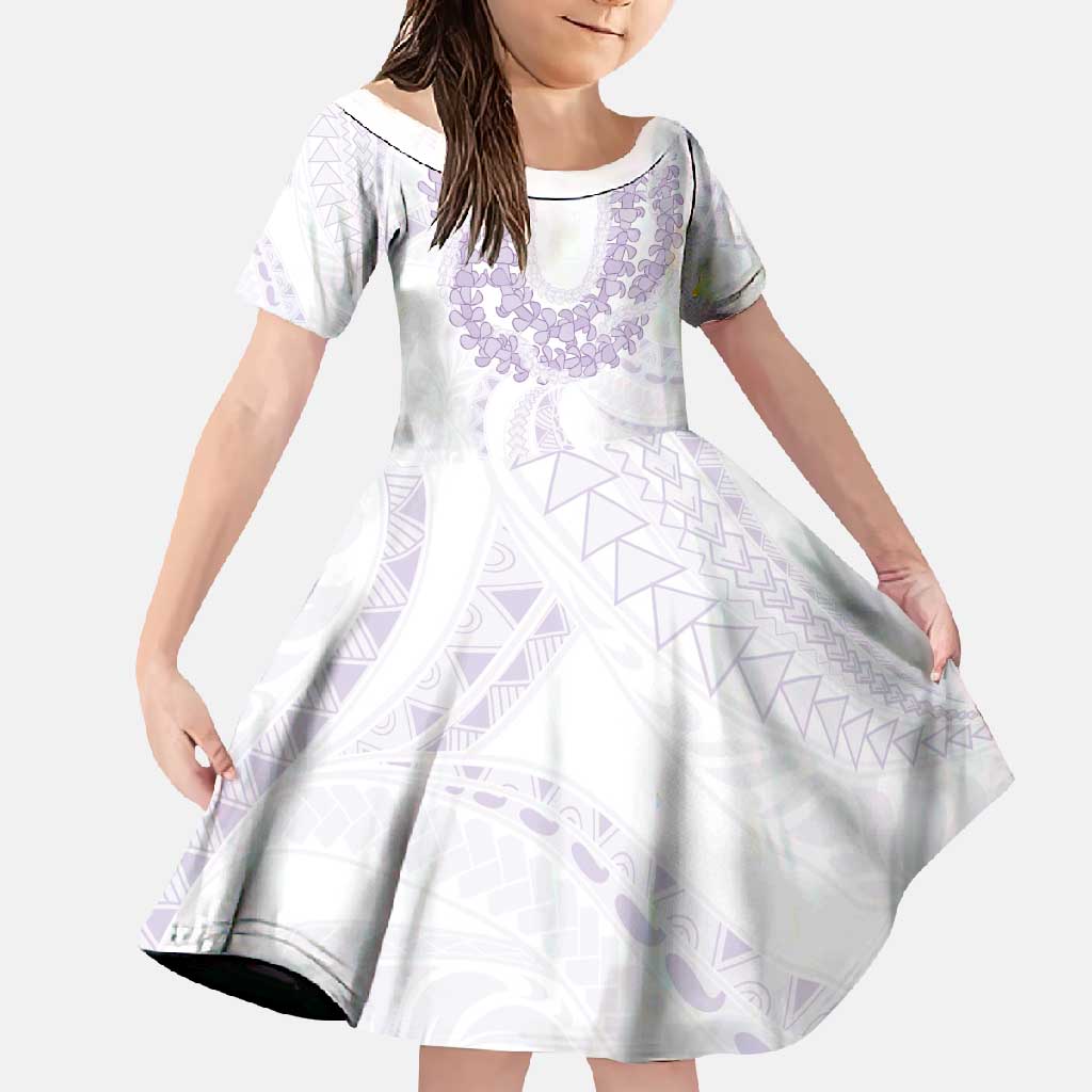 Aloha Lei Onaona Family Matching Summer Maxi Dress and Hawaiian Shirt Purple Hawaiian Tribal Pattern
