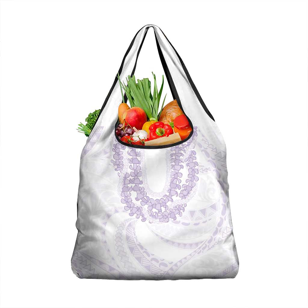 Aloha Lei Onaona Grocery Bag Purple Hawaiian Tribal Pattern LT9 1-pack One Size Purple - Polynesian Pride