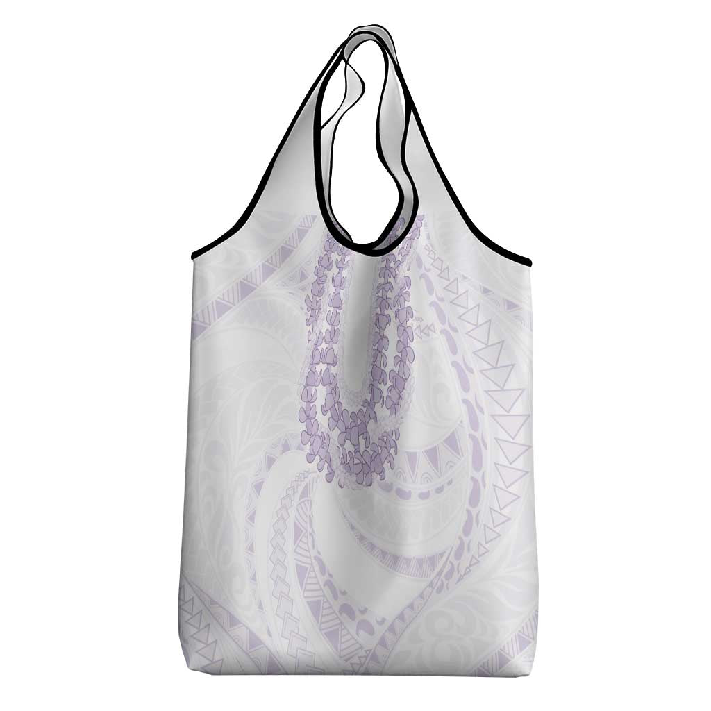 Aloha Lei Onaona Grocery Bag Purple Hawaiian Tribal Pattern LT9 - Polynesian Pride