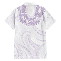 Aloha Lei Onaona Hawaiian Shirt Purple Hawaiian Tribal Pattern LT9 - Polynesian Pride