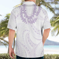 Aloha Lei Onaona Hawaiian Shirt Purple Hawaiian Tribal Pattern LT9 - Polynesian Pride