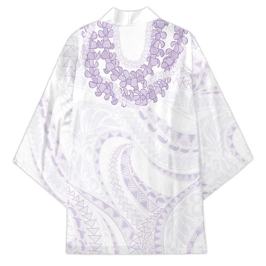 Aloha Lei Onaona Kimono Purple Hawaiian Tribal Pattern LT9 - Polynesian Pride