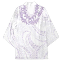 Aloha Lei Onaona Kimono Purple Hawaiian Tribal Pattern LT9 - Polynesian Pride
