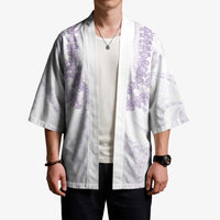 Aloha Lei Onaona Kimono Purple Hawaiian Tribal Pattern LT9 - Polynesian Pride