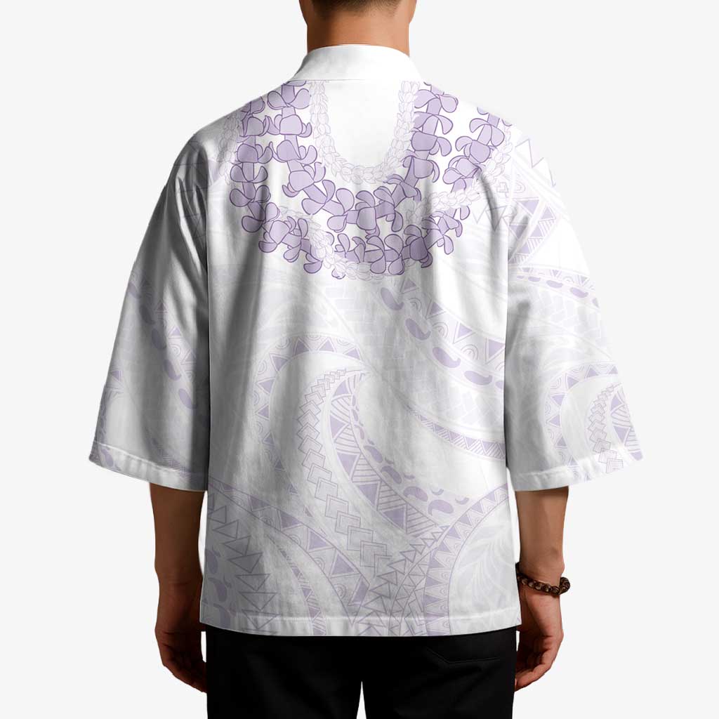 Aloha Lei Onaona Kimono Purple Hawaiian Tribal Pattern LT9 - Polynesian Pride