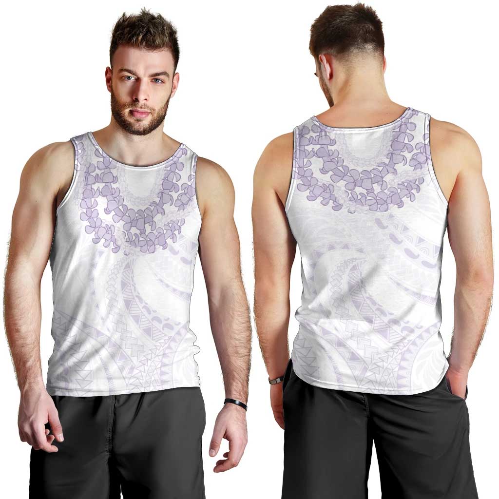 Aloha Lei Onaona Men Tank Top Purple Hawaiian Tribal Pattern LT9 - Polynesian Pride