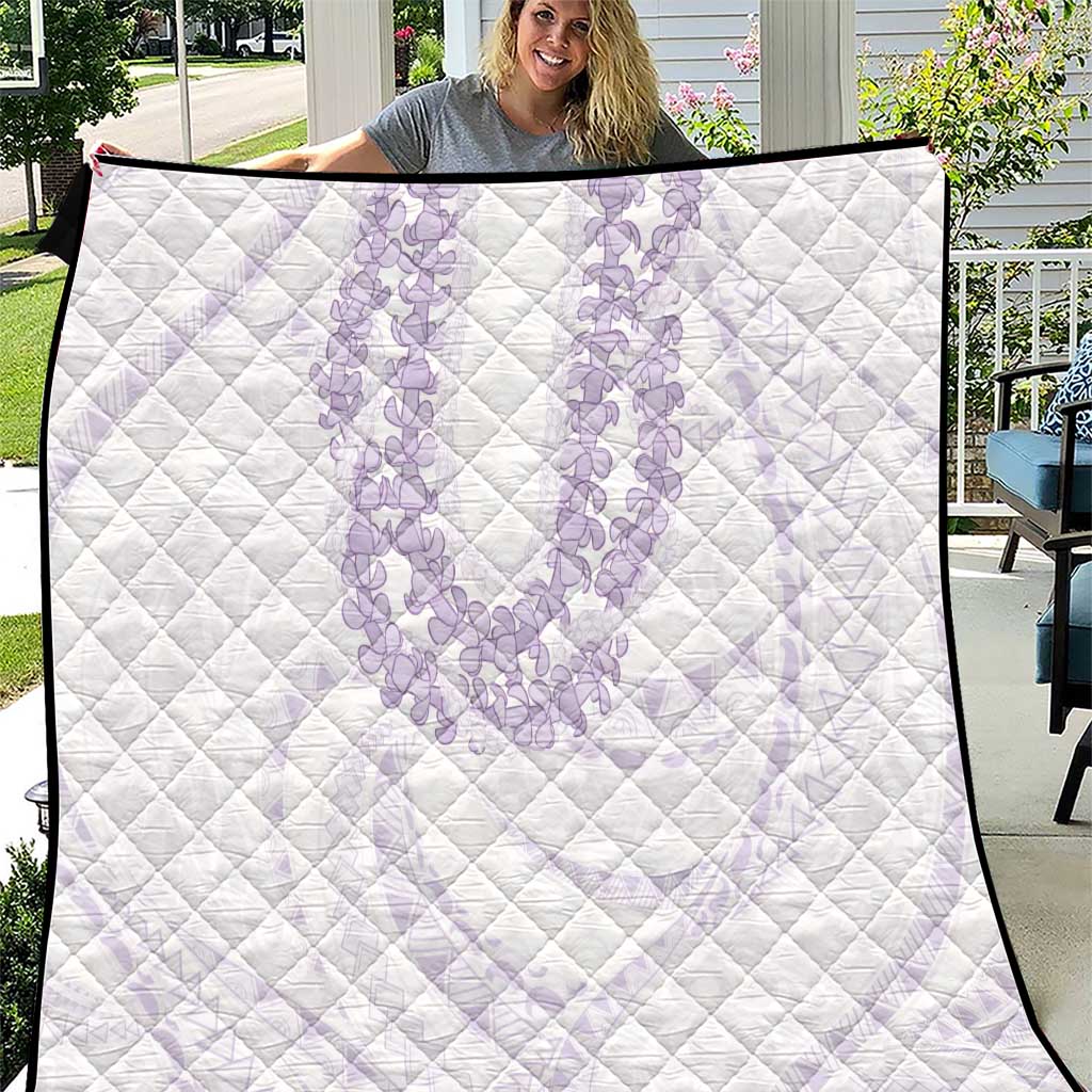Aloha Lei Onaona Quilt Purple Hawaiian Tribal Pattern