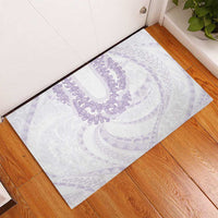 Aloha Lei Onaona Rubber Doormat Purple Hawaiian Tribal Pattern LT9 - Polynesian Pride