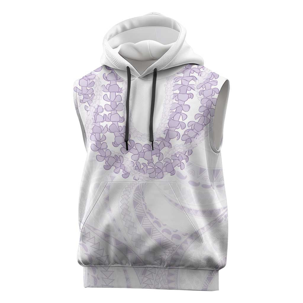 Aloha Lei Onaona Sleeveless Hoodie Purple Hawaiian Tribal Pattern LT9 Purple - Polynesian Pride