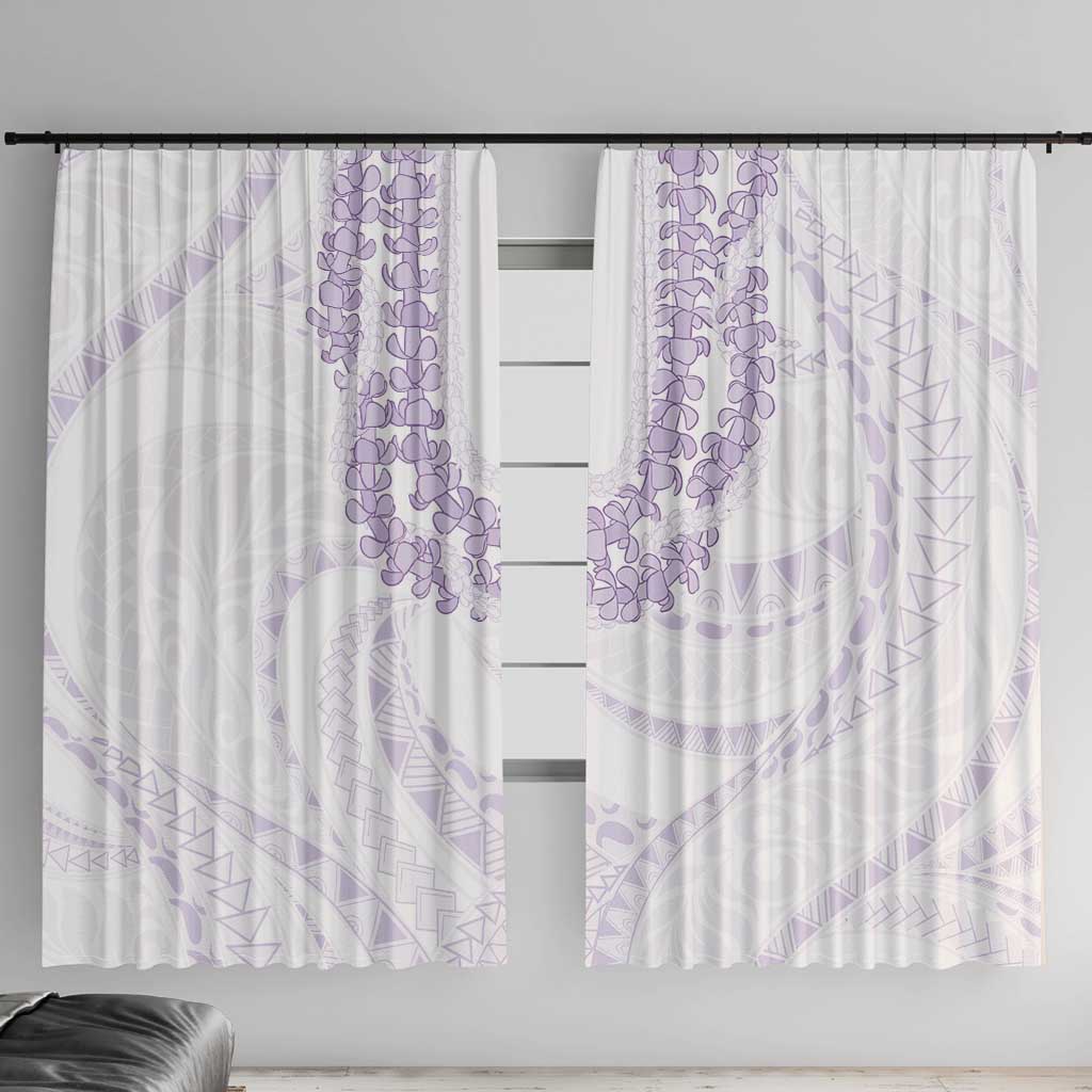 Aloha Lei Onaona Window Curtain Purple Hawaiian Tribal Pattern LT9 With Hooks Purple - Polynesian Pride