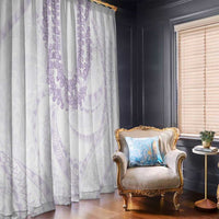 Aloha Lei Onaona Window Curtain Purple Hawaiian Tribal Pattern LT9 - Polynesian Pride