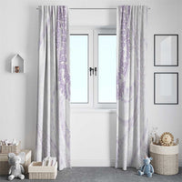 Aloha Lei Onaona Window Curtain Purple Hawaiian Tribal Pattern LT9 - Polynesian Pride