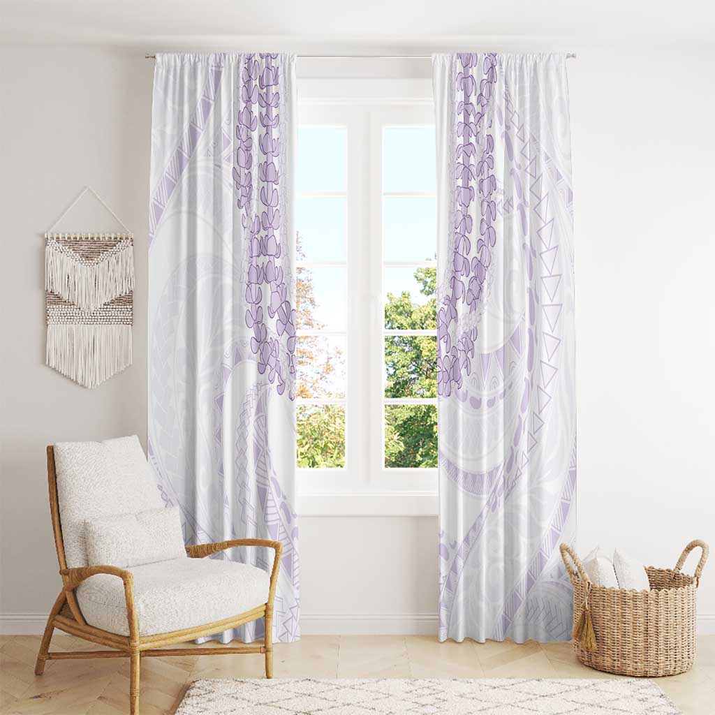 Aloha Lei Onaona Window Curtain Purple Hawaiian Tribal Pattern LT9 - Polynesian Pride