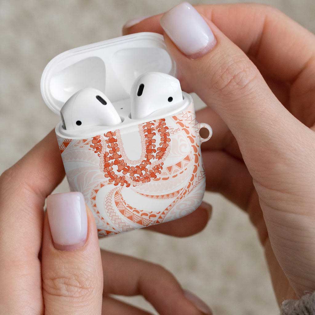 Aloha Lei Onaona AirPods Case Red Hawaiian Tribal Pattern - Polynesian Pride