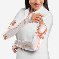 Aloha Lei Onaona Arm Sleeves Red Hawaiian Tribal Pattern - Polynesian Pride