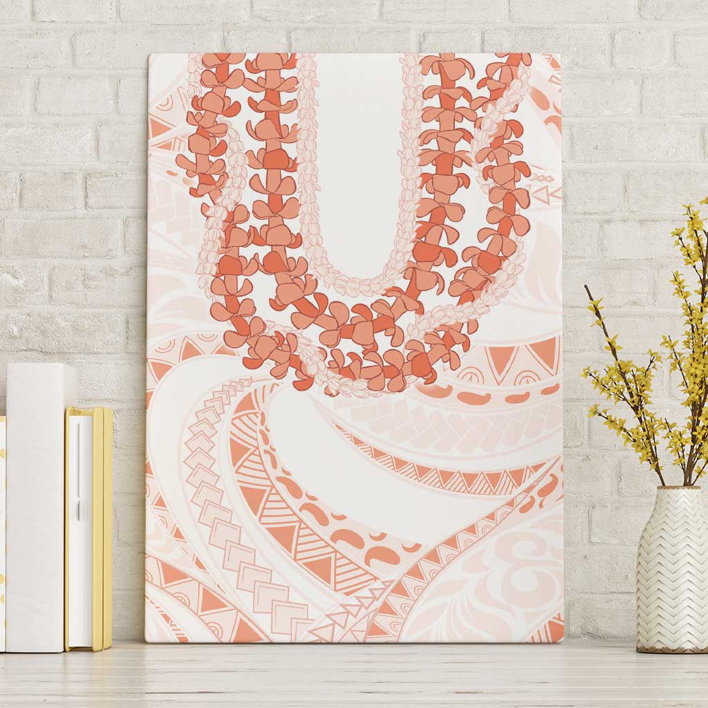 Aloha Lei Onaona Canvas Wall Art Red Hawaiian Tribal Pattern LT9 Without Frame Red - Polynesian Pride