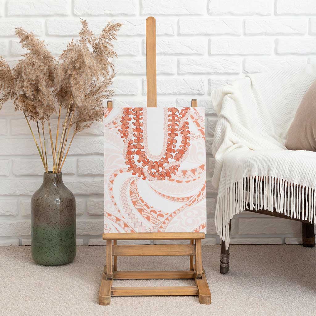 Aloha Lei Onaona Canvas Wall Art Red Hawaiian Tribal Pattern LT9 - Polynesian Pride