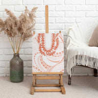 Aloha Lei Onaona Canvas Wall Art Red Hawaiian Tribal Pattern LT9 - Polynesian Pride