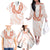 Aloha Lei Onaona Family Matching Off The Shoulder Long Sleeve Dress and Hawaiian Shirt Red Hawaiian Tribal Pattern