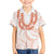 Aloha Lei Onaona Family Matching Off The Shoulder Long Sleeve Dress and Hawaiian Shirt Red Hawaiian Tribal Pattern