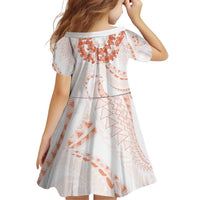 Aloha Lei Onaona Family Matching Off Shoulder Short Dress and Hawaiian Shirt Red Hawaiian Tribal Pattern