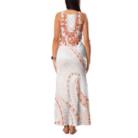 Aloha Lei Onaona Family Matching Tank Maxi Dress and Hawaiian Shirt Red Hawaiian Tribal Pattern