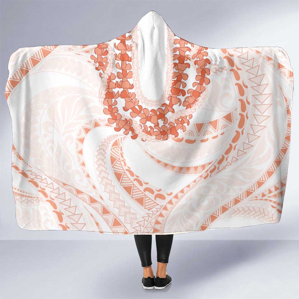 Aloha Lei Onaona Hooded Blanket Red Hawaiian Tribal Pattern LT9 One Size Red - Polynesian Pride