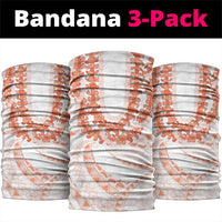 Aloha Lei Onaona Neck Gaiter Red Hawaiian Tribal Pattern - Polynesian Pride