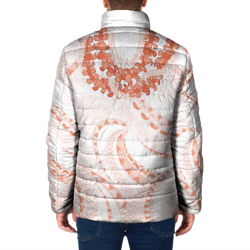 Aloha Lei Onaona Padded Jacket Red Hawaiian Tribal Pattern LT9 - Polynesian Pride