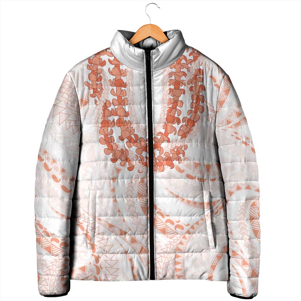 Aloha Lei Onaona Padded Jacket Red Hawaiian Tribal Pattern LT9 - Polynesian Pride