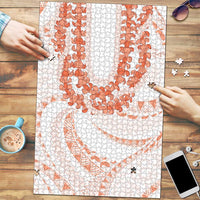 Aloha Lei Onaona Puzzle Red Hawaiian Tribal Pattern LT9 Red - Polynesian Pride