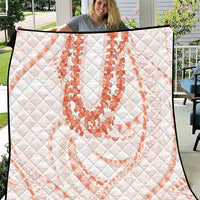 Aloha Lei Onaona Quilt Red Hawaiian Tribal Pattern