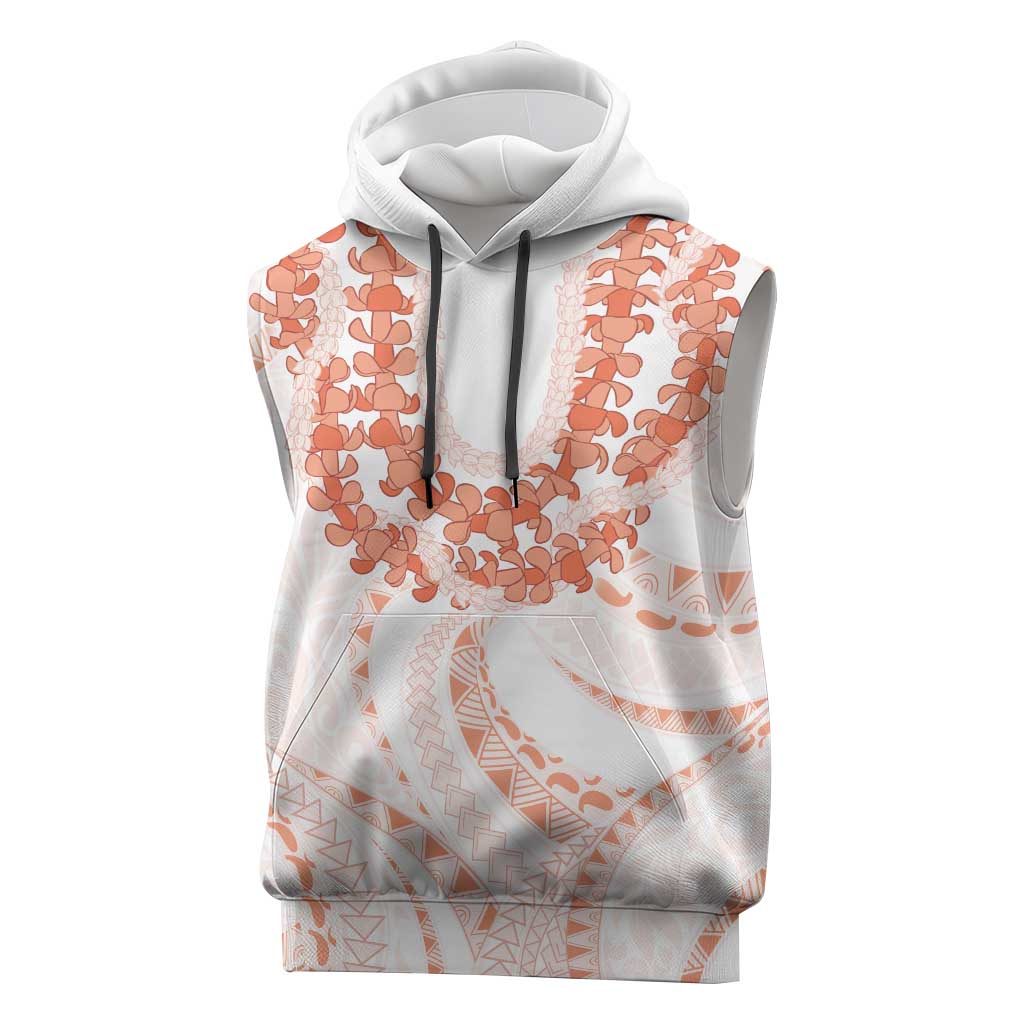 Aloha Lei Onaona Sleeveless Hoodie Red Hawaiian Tribal Pattern LT9 Red - Polynesian Pride