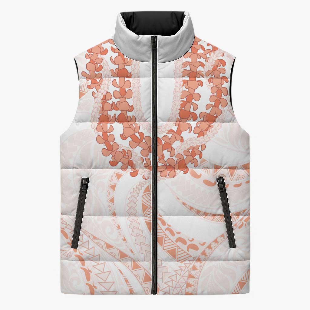 Aloha Lei Onaona Sleeveless Puffer Jacket Red Hawaiian Tribal Pattern LT9 Unisex Red - Polynesian Pride
