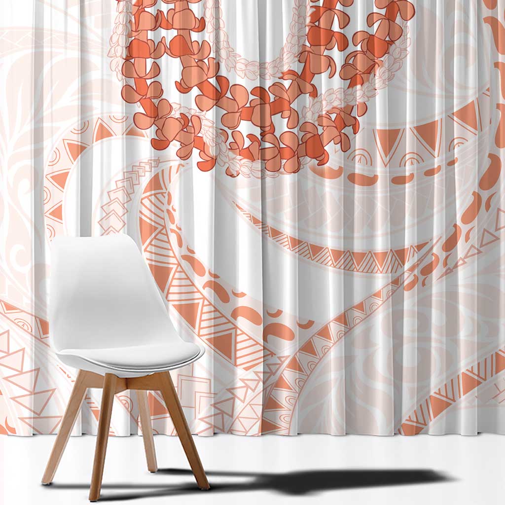 Aloha Lei Onaona Window Curtain Red Hawaiian Tribal Pattern LT9 - Polynesian Pride